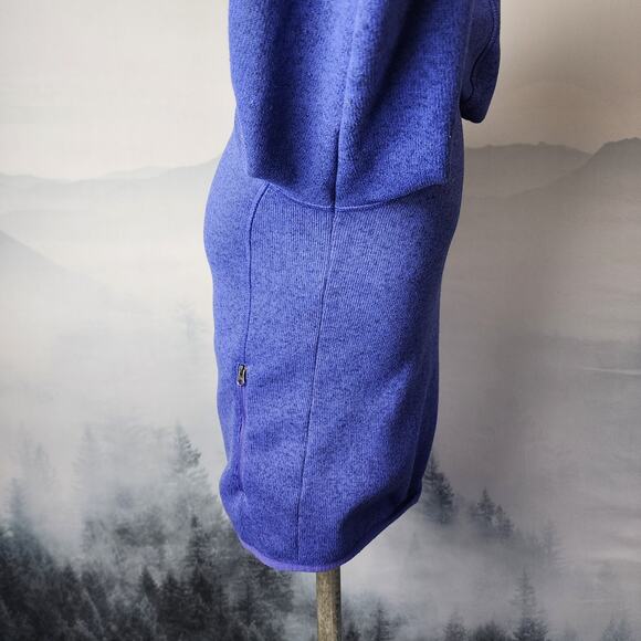 L.L.Bean Kid's Blue Hooded Sweater Fleece Full Zip Jacket | Kid's Large (14-16) - Picture 8 of 14